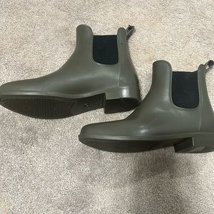 Green rain boots from TJ maxx
